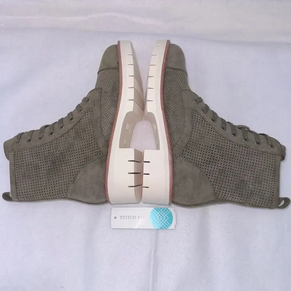 NWT MIA Havenn Bootie Olive Green size 6.5 Ankle Boots Tieup Side Zip Stitch Fix